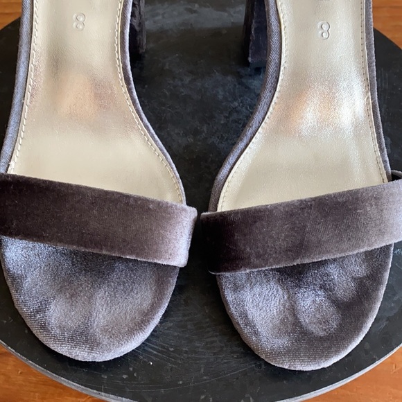 Charcoal Gray Velvet Block Heel from Joe Fresh - Picture 10 of 14